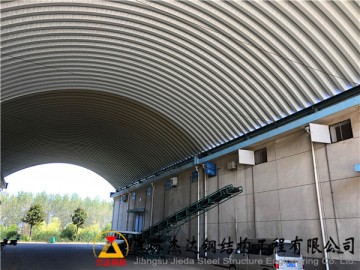 宿遷第二糧食儲備庫拱形屋頂罩棚工程